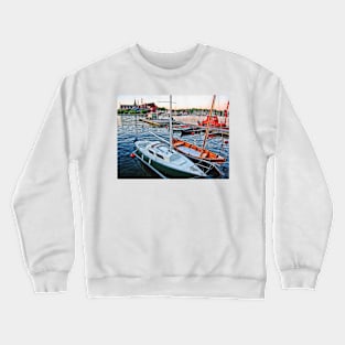 Harbor, Stockholm, Sweden Crewneck Sweatshirt